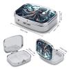 EKYOSHCZ Square Pill Box Cool Octopus Pill Case 2 Compartment Medicine Pill Organizer for Purse & Pocket Portable Travel Pillbox Medicine Vitamin Cod Liver Oil Storage Box Organizer, Style-5 view 2