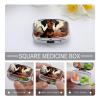 Square Pill Box I Love My Dog Dachshunds Pill Case 2 Compartment Medicine Pill Organizer for Purse & Pocket Portable Travel Pillbox Medicine Vitamin Cod Liver Oil Storage Box Organizer view 3