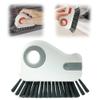 2 in 1 Groove Cleaning Brush Window Track Cleaning Tools, Door Window Groove Cleaning Brush with Hidden Scraper, Multifunction Hard Bristle Crevice Cleaning Brushes for Sliding Door Track (2, Gray) view 1
