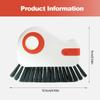 2 in 1 Groove Cleaning Brush Window Track Cleaning Tools, Door Window Groove Cleaning Brush with Hidden Scraper, Multifunction Hard Bristle Crevice Cleaning Brushes for Sliding Door Track (5, Gray) view 2