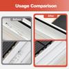 2 in 1 Groove Cleaning Brush Window Track Cleaning Tools, Door Window Groove Cleaning Brush with Hidden Scraper, Multifunction Hard Bristle Crevice Cleaning Brushes for Sliding Door Track (5, Gray) view 4