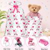 Jumbo Gift Bag for Baby Shower - Extra Large Pink Elephant Rainbow Big Gift Bag for Baby Girl - Oversized Present Bag (48inch 2Pack) view 2