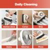 2 in 1 Groove Cleaning Brush Window Track Cleaning Tools, Door Window Groove Cleaning Brush with Hidden Scraper, Multifunction Hard Bristle Crevice Cleaning Brushes for Sliding Door Track (5, Orange) view 3