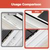 2 in 1 Groove Cleaning Brush Window Track Cleaning Tools, Door Window Groove Cleaning Brush with Hidden Scraper, Multifunction Hard Bristle Crevice Cleaning Brushes for Sliding Door Track (5, Orange) view 4