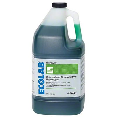 Ecolab TRUPOWER Dishmachine Rinse Additive Heavy Duty, 1 Gallon