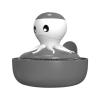 GpahrrDnij Automatic Pressurised Liquid Pot Scrubbing Brush Dishwasher Brush Non Stick Steel Dishwashing Brush Dish Scrub (Grey, One Size) view 1