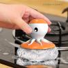 GpahrrDnij Automatic Pressurised Liquid Pot Scrubbing Brush Dishwasher Brush Non Stick Steel Dishwashing Brush Dish Scrub (Grey, One Size) view 2