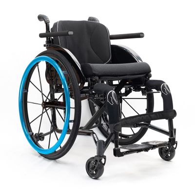 Folding Lightweight Sports Wheelchair,Foldable Wheelchair,Transport Wheelchair,Aluminum Alloy Wheelchair,Portable Wheelchairs,Anti-Tip Wheels Wheelchair,with Handbrakes Handrail(Size:40cm/15.7in,Color