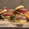 The Steakburger Experience with Restaurant-Quality Classic, Cheddar Bacon, and Sweet Vidalia Onion Premium Beef Steak burger Flavors and Cooking Instructions from Kansas City Steak Company view 1