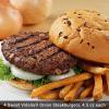 The Steakburger Experience with Restaurant-Quality Classic, Cheddar Bacon, and Sweet Vidalia Onion Premium Beef Steak burger Flavors and Cooking Instructions from Kansas City Steak Company view 4