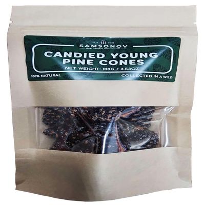 Samsonov & Partners Candied Young Pine Cones Siberian Delicacy 100g/ 3.53oz - Pack of 2
