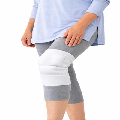 ChillFlex Reusable Knee Ice Sleeve  Gentle Cold Therapy for Morning Stiffness & Swelling, Soft Slip-On Ice Pack Wrap for Daily Comfort