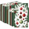 3-Ply Christmas Paper Napkins Disposable: Guest Dinner Hand Towels, Xmas Table Decorative for Bathroom Home Kitchen, Holiday Cocktail Party Decor, Red White Green (4.3x7.9 Inches, Count, 100) view 1
