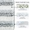 12 Pack Microfiber Mopping Pads Compatible with JOYMOOP, Libman, Oshang Flat Mop and Most 13"X5" Flat Floor Mop, Reusable & Washable Microfiber Cleaning Pads view 2