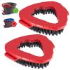 2 PCS O-Ceda Scrub Brush Spin Mop Head Attachments, Scrubbing Triangle Mop Brush, Compatible with EasyWring 1 Tank System, Hard Bristle Floor Cleaning Brush for Shower Kitchen Wall Tile Cleaning view 1