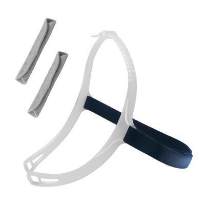 Headgear with Frame Replacement for ResMed Swift FX Nasal Pillows Mask, Comfortable CPAP Mask Head Strap Including Adjustable Silicone Frame & Back Headgear & 2 Strap Wraps