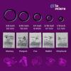 LA MIERE Non latex 100P Black Orthodontic Elastics Dental Rubber Bands Intraoral Black Elastic Bands (Light, 3.5 Oz, 5/16" (8mm)) view 4
