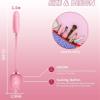 NineLife Basics Easy to Operate Rose Shape Toys Update Model 3 in 1 Rose Toy with Tongue Licking, Thrusting and Vibrating Adult Tools JA3+6 * 1, Roses-pink view 3