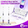 25 Count Disposable Pads for Swiffer Power Mop,Replacement for Swiffer Mopping Pads Refills Compatible with Swiffer Power Mop Pads,Multi-Surface Safe on All Finished Floors Cleaning view 2