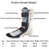SFKLYU Plantar Fasciitis Night Splint Ankle Support Brace AFO Brace Orthosis Splint Postural Correct Breathable Shock Absorption Slip Resistant Foot Orthosis Support,A left,M view 2