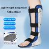 SFKLYU Ankle Support Brace Fracture Boot Short Ankle Foot Drop AFO Brace Orthosis Splint with Front Protection Plate Night Splint Brace,Style a right,L view 2