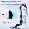 SFKLYU Ankle Support Brace Fracture Boot Short Ankle Foot Drop AFO Brace Orthosis Splint with Front Protection Plate Night Splint Brace,Style a right,L view 3