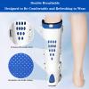 SFKLYU Ankle Support Brace Fracture Boot Short Ankle Foot Drop AFO Brace Orthosis Splint with Front Protection Plate Night Splint Brace,Style a right,L view 4
