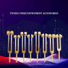 CHANGLKJ 8 Pcs Aluminium Tuning Fork Set, Sound Healing Frequency Tuning Forks with 2 Silicone Hammers, 126.22/136.1/141.27/172.06/194.18/210.42/221.23/272.2 Hz, for Relaxation, Relieve Stress view 2