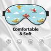 Cartoon Helicopter Airplane Sleep Eye Mask Super Soft Blindfold Fashion Sleeping Eyeshade for Men Women view 3