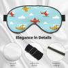 Cartoon Helicopter Airplane Sleep Eye Mask Super Soft Blindfold Fashion Sleeping Eyeshade for Men Women view 4