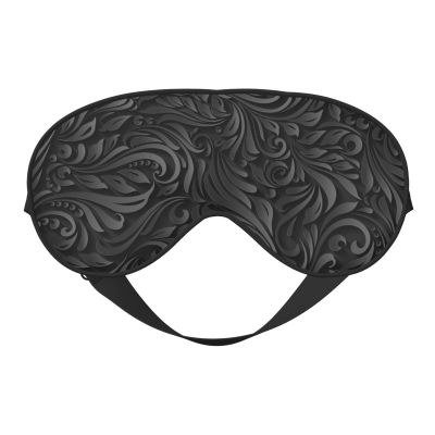 Black Floral Women's Men's Sleep Mask Soft Eye Mask Blackout Eye Blindfold Fashion Nap Sleeping Eyeshade