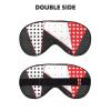 Black White Red Polka Dot Eye Mask Smooth Sleep Mask Soft Comfortable Eye Covers for Sleeping view 2