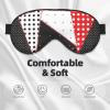 Black White Red Polka Dot Eye Mask Smooth Sleep Mask Soft Comfortable Eye Covers for Sleeping view 3