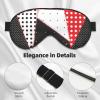 Black White Red Polka Dot Eye Mask Smooth Sleep Mask Soft Comfortable Eye Covers for Sleeping view 4