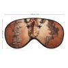 A Giraffe Is Looking through Wall Soft Eye Mask with Adjustable Strap Light Blocking Night Sleeping Travel Nap for Men Women view 2