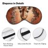 A Giraffe Is Looking through Wall Soft Eye Mask with Adjustable Strap Light Blocking Night Sleeping Travel Nap for Men Women view 3
