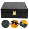 BDMYFNSENERETY Box Case Humidor Wood Wooden Storage Chest Lid Jewelry Keepsake Hinged Cedar Desktop Stash Key Locking Packaging view 2