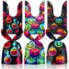 50 Pcs Halloween Goodie Bags - Happy Halloween Treat Bags, Halloweens Pumpkin Plastic Gift Bag Bulk, Cute Rabbit Ear Candy Goody Bags for Kids Helloween Party Decorations Favors Birthday Supplies view 1