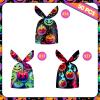 50 Pcs Halloween Goodie Bags - Happy Halloween Treat Bags, Halloweens Pumpkin Plastic Gift Bag Bulk, Cute Rabbit Ear Candy Goody Bags for Kids Helloween Party Decorations Favors Birthday Supplies view 4