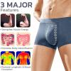 CEAeis Men's Massage Magnetic Therapy Underwear,Magnetic Therapy Energetic Men Pants,Energy Field Therapy Men's Underwear,Men's Underwear Boxer Briefs (3pcs-C,4XL) view 4
