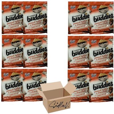 SEDLAV Bundles Muddy Buddy Original Chocolate Peanut Butter Snacks, 1.75 OZ (SEDLAV, Pack of 12)