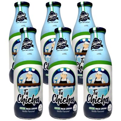 Tu Chicha Chisimo 33.81 fl oz x 6  Venezuelan Chicha Rice Drink  Vanilla Flavor  Traditional Hispanic Beverage  Creamy Latin Rice Milk Drink  Ready-to-Drink  Pack of 6