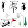 15 Pcs Golf Cake Decorations Golf Birthday Cake Toppers Golf Theme Cake Decorations with Cart Flag Golf Ball for Golf Theme Party Supplies view 2