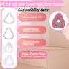 4 Pack Pink Mask Liner Pads Intended for F20 CPAP Mask Liners Cool and Silk Feel Cover One Size Compatible with Most Full Face Mask Improve The Comfort of Wearing The Mask Reduce Noise view 4