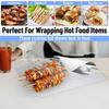 [1000 Pack] Insulated Foil Sandwich Wrap Sheets - 10 3/4" x 14" Durable, and Easy to Use for Sandwiches and Snacks, Catering and Food Service, view 4