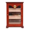 Cigar Humidor, Cedar Lining And Dividers Humidor With Hygrometer And Humidifiers, Cigar Accessories, Cigar Gifts For Men, Holds 100 Cigars view 1
