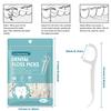 Adult Floss Stick, Floss Picks, 100 pcs per Bag, Comes with a Carrying case for 10 flossing Sticks, The Threads are Made of Special Material for Dental Floss4 Bags = 400 pcs. view 2