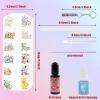 Tooth Gems Kit for Teeth Include Dental Grade Adhesive Tooth Gems Kit Fashionable DIY Fashionable Tooth Artificial Reflective Professional Tooth Jewelry Gems Kit (B) view 3