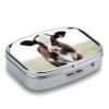 BTCOWZRV Baby Cow Pill Box 2 Compartment Medicine Organizer Portable Pill Container Square Pill Holder for Pocket Travel Pill Case for Purse, Style view 3