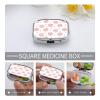 Angel Pill Box 2 Compartment Medicine Organizer Portable Pill Container Square Pill Holder for Pocket Travel Pill Case for Purse view 4